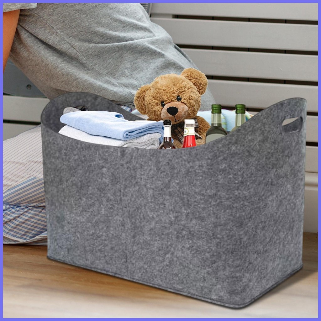 ฟืน Carrier Felt ชุด 2 Log Carrier ผู้ถือพับ Log Carrier ผู้ถือบ้านของเล่น Organizer พร้อม hontin2ph