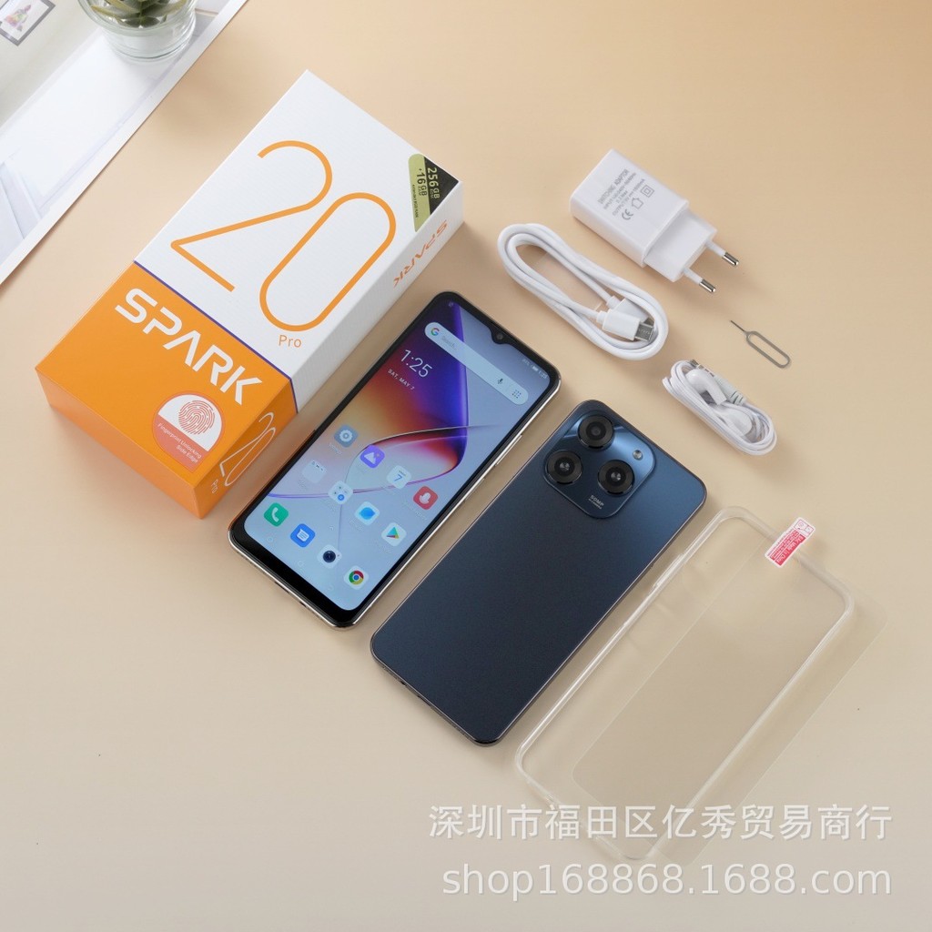 สมาร์ทโฟนขายร้อน spark20pro 256g+16gb Cross-border easy smart driver โทรศัพท์มือถือ