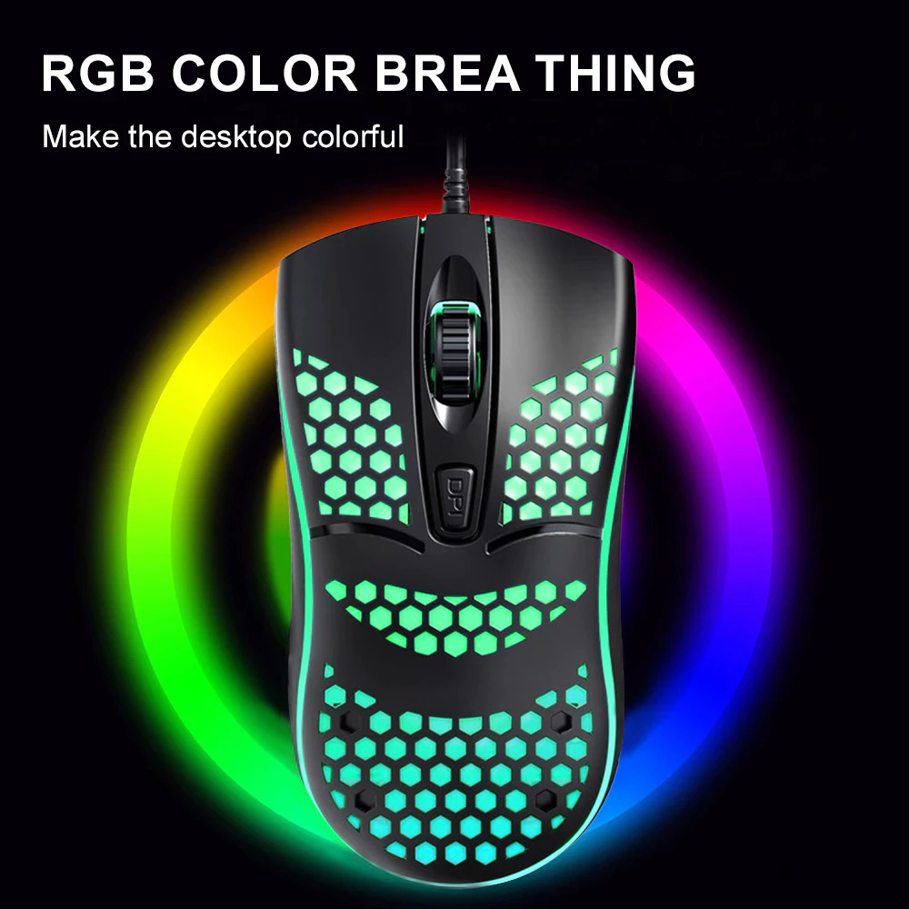 เมาส์เกมมิ่ง RGB ไร้สาย 2.4G และมีสาย USB thumbnail 4