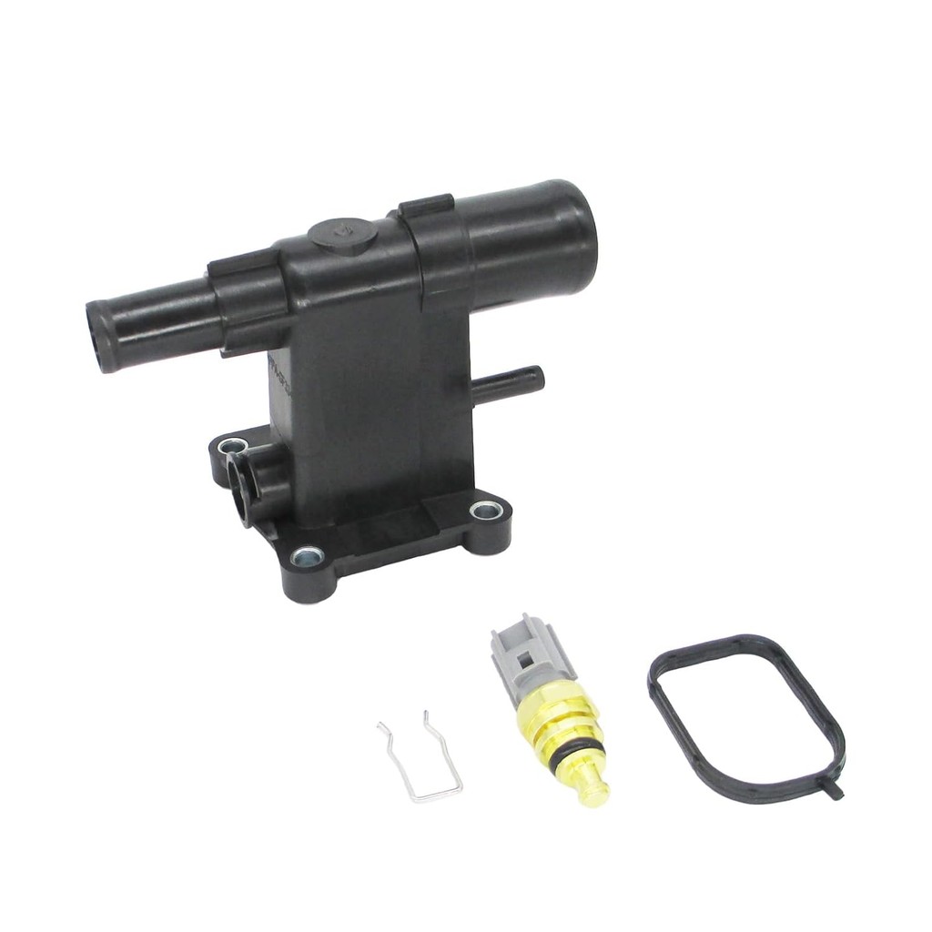 Water Outlet Thermostat ที่อยู่อาศัยอุณหภูมิเซนเซอร์สําหรับ 2012-2018 Ford Focus 2018-2022 Ford EcoS