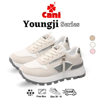 Cani "Free Box" Size (36 - 41) Youngji Sepatu Sneakers Wanita Casual Korean Shoes 9252