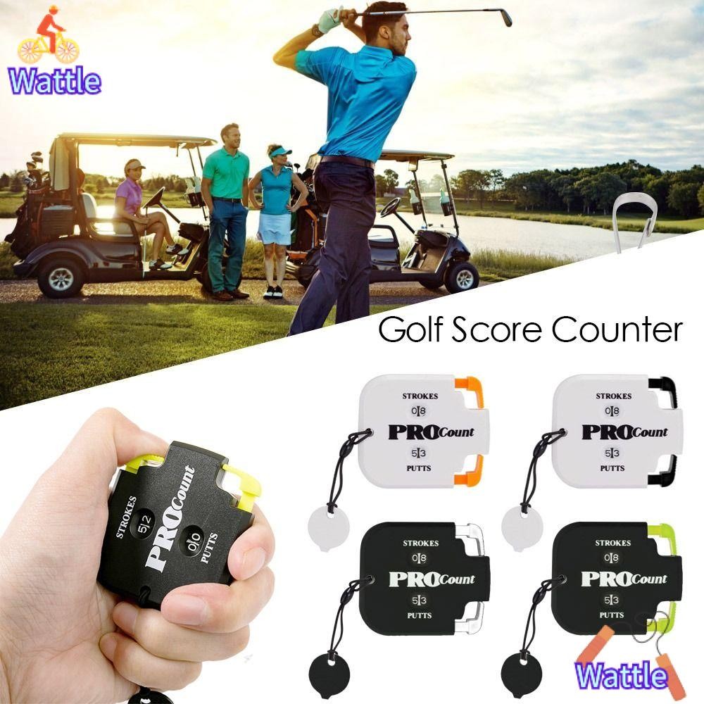 WATTLE Golf Score Counter อุปกรณ์กอล์ฟกลางแจ้งแบบพกพา Putt Score Counter
