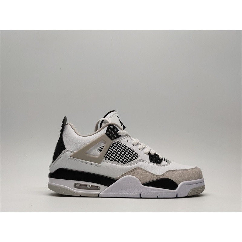 รองเท้าบาสเก็ตบอล Rey Stock 4 AJ4 Retro "Military Black" สีขาว สำหรับผู้ชาย