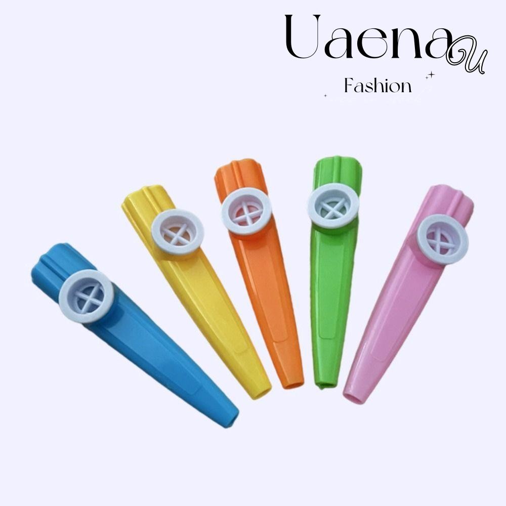 UAENAU Kazoo, ขลุ่ย Kazoo ตลก, นกหวีดสีสันสดใสพลาสติก Joyful เครื่องดนตรีเด็ก