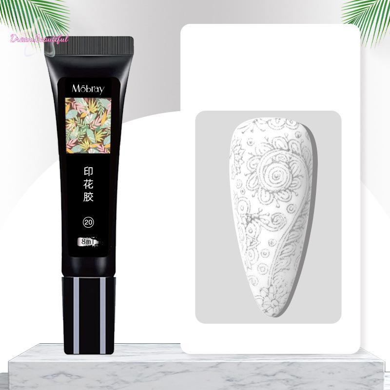  ที่มีสีสันเล็บปั๊มโปแลนด์เล็บศิลปะแผ่นเหล็กพิมพ์พิเศษเจลโอนส่องไฟยาทาเล็บเจลสีใหม่