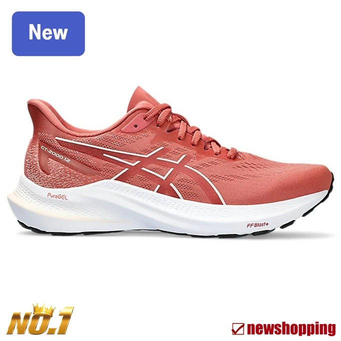 รองเท้าวิ่ง GT-2000 12 สีส้ม สำหรับผู้ชายและผู้หญิง