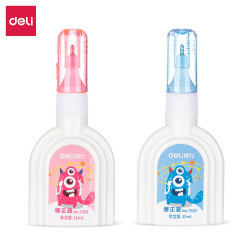 Deli 7283 Youku Correction Fluid ความจุขนาดใหญ่การ์ตูนน่ารักนักเรียนผิดคําถามแก้ไขกําจัดลายมือใช้ 15