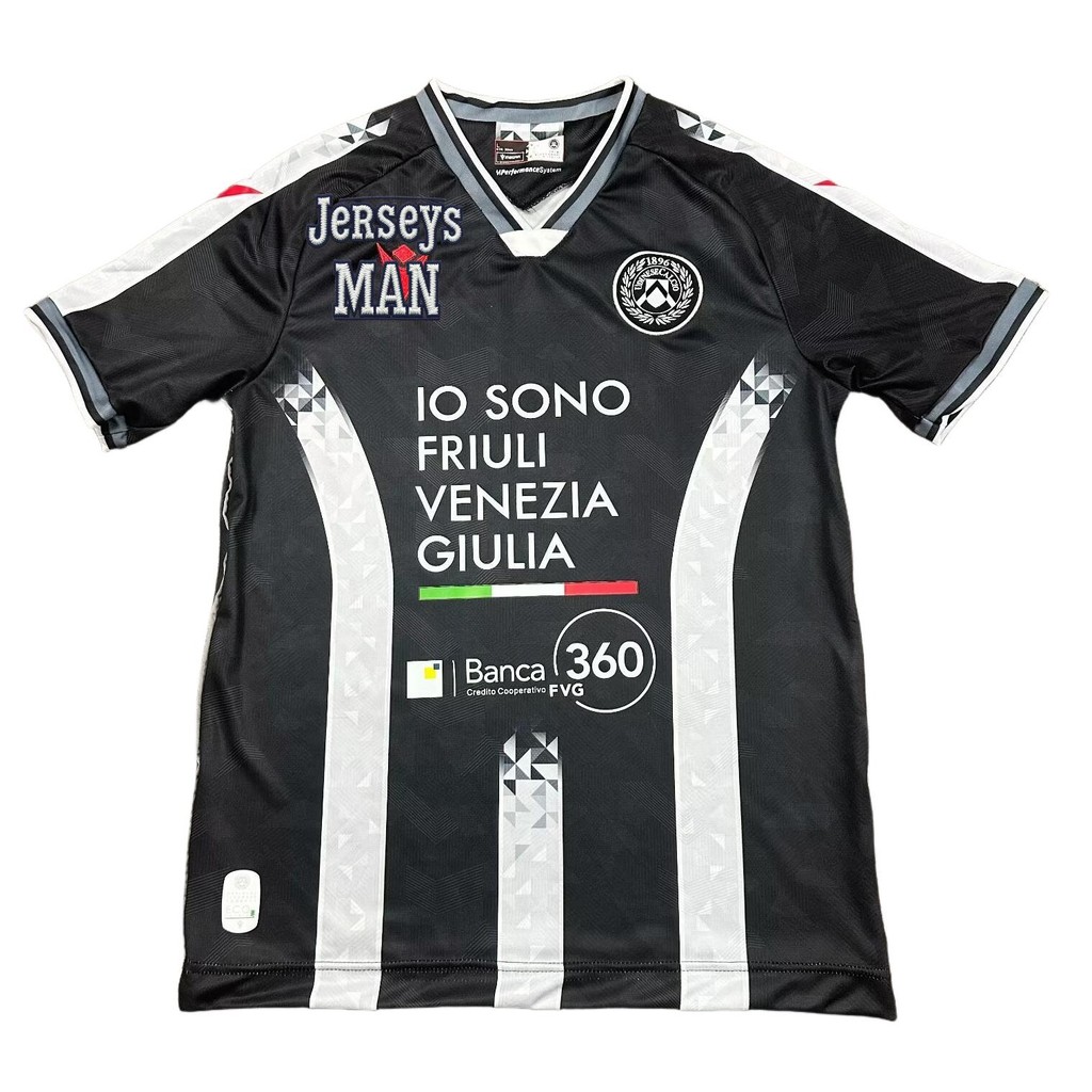 เสื้อยืดแขนสั้นทีมเหย้า Udinese สำหรับแฟนคลับ ขนาดพร้อมให้เลือกหลากหลาย