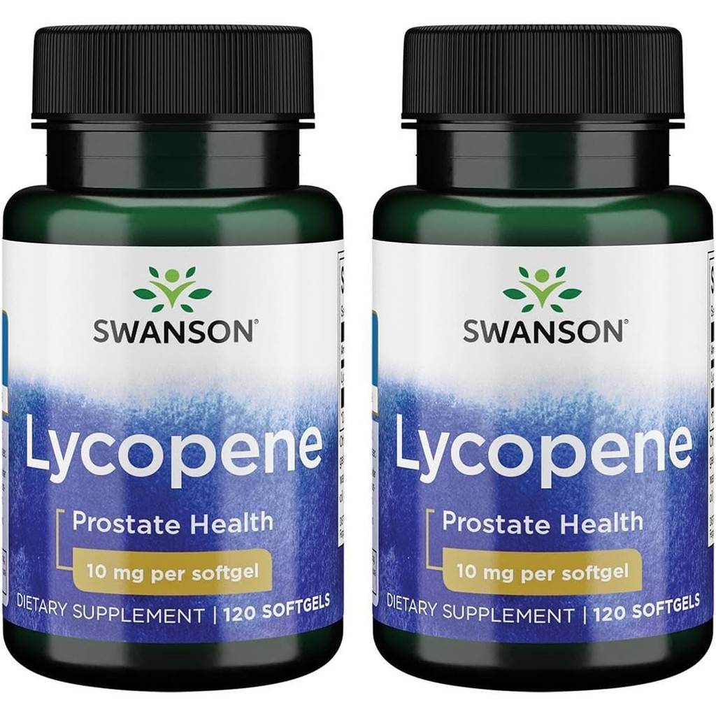 Swanson Lycopene 10 mg 120 Sgels (2 Pack)