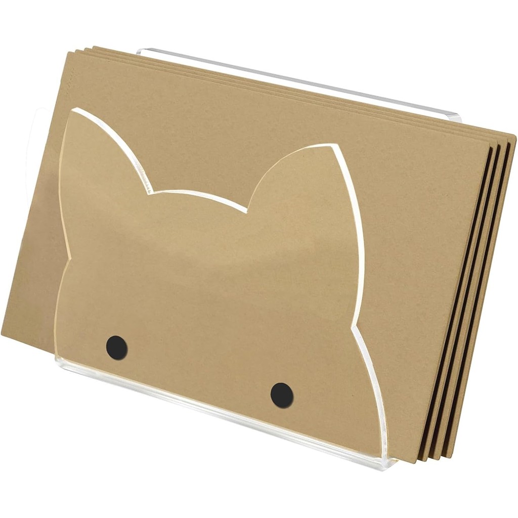 ROYALITA อะคริลิคผู้ถือ Mail น่ารัก Mail Organizer เคาน์เตอร์, 6x2.5x4 นิ้วซองใสสําหรับตาราง, Bill บ