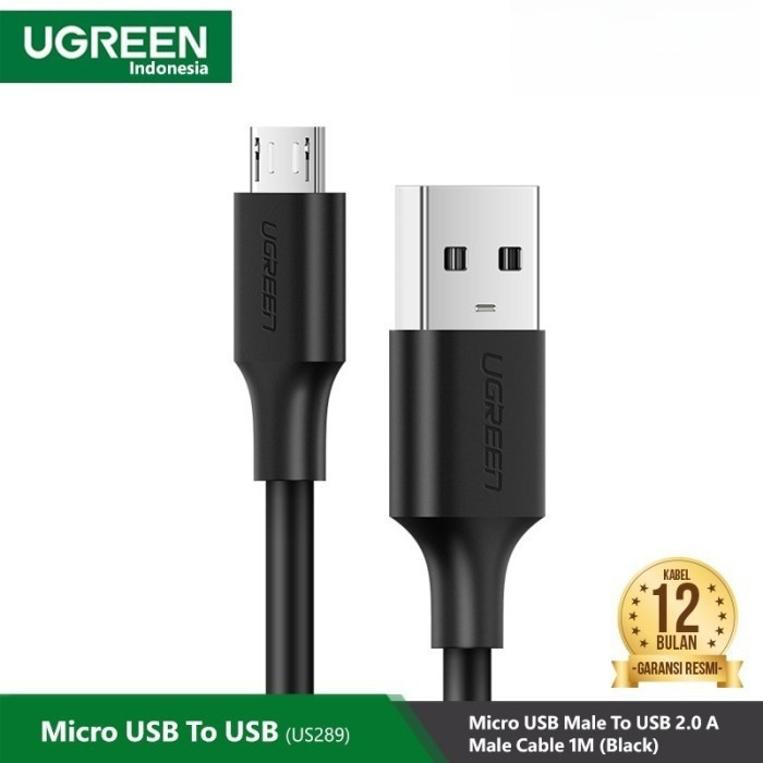 Ugreen USB-A ถึง Micro USB Fast สายชาร์จข้อมูล 0.25 ม. 1 ม. 2 ม. 3 ม. US289