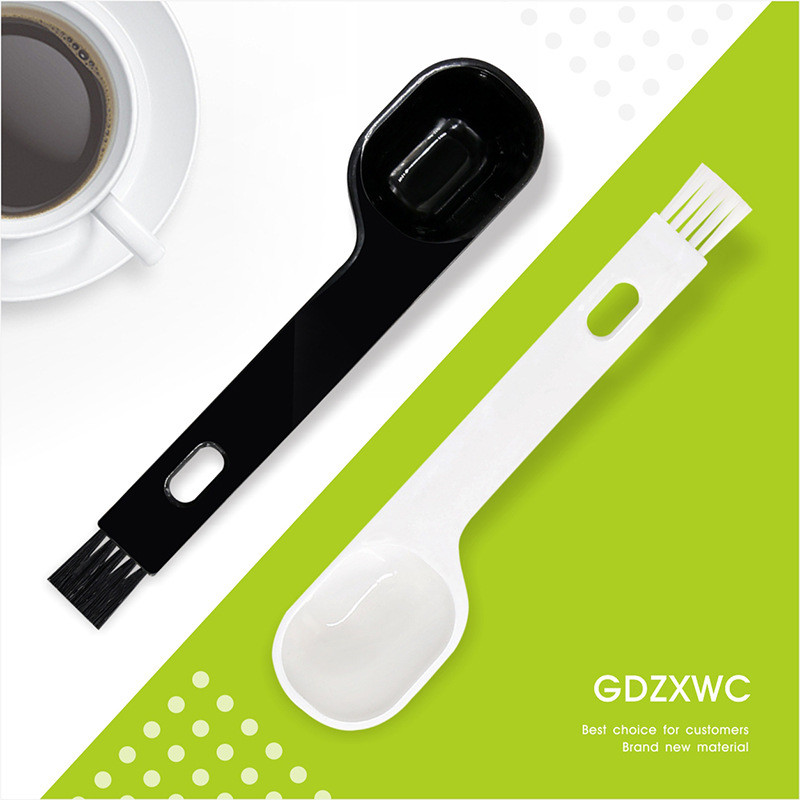 พร้อมสต็อกเครื่องบดแปรงขนาดเล็กที่มีช้อนทําความสะอาดแปรงพลาสติกผงช้อนแปรงที่มีผลิตภัณฑ์แปรง ฉ3dw