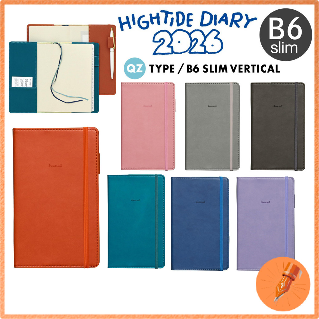 HIGHTIDE Planner 2026 Shade / B6 Slim Weekly Vertical / Starting December 2025