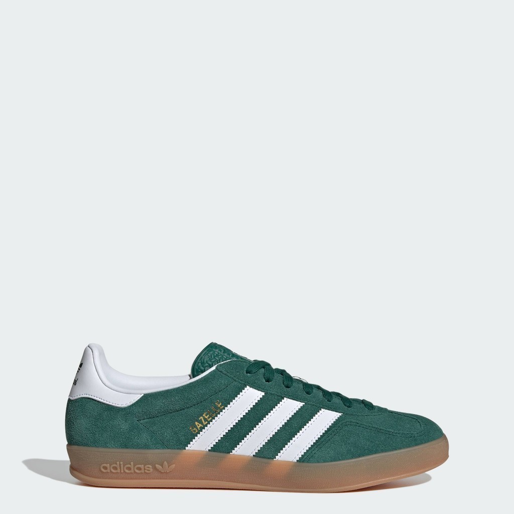 adidas ไลฟ์สไตล์ รองเท้าในร่ม Gazelle Unisex สีเขียว JI2062