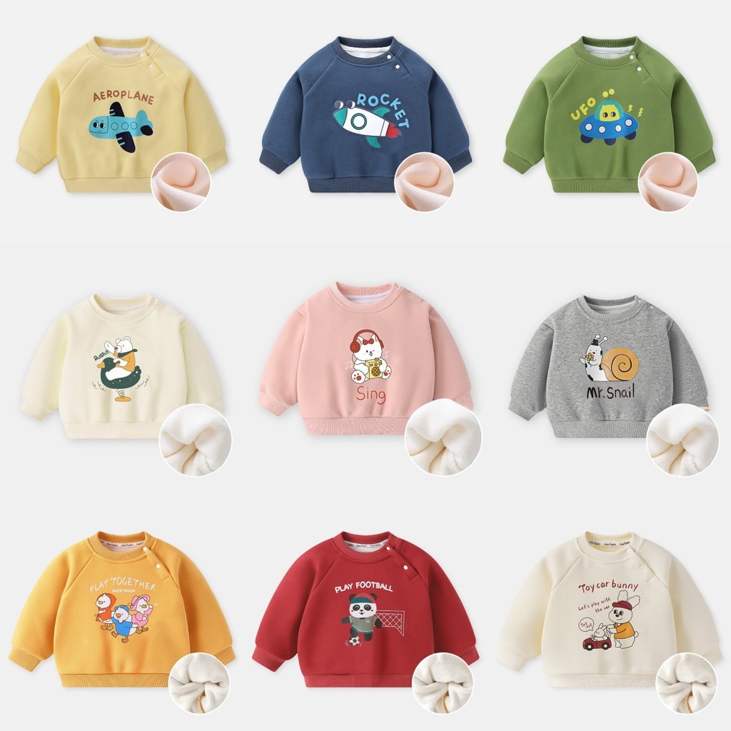 เสื้อคลุมหนาสำหรับเด็กผู้หญิง ออกแบบมาอย่างสบายรอบคอพร้อมขนแกะ เหมาะสวมใส่ในฤดูหนาวและใบไม้ร่วง