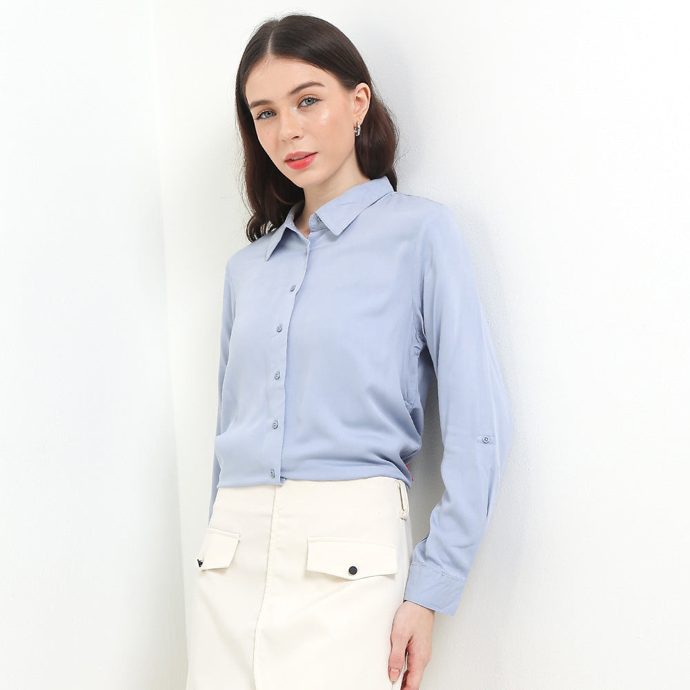 KEMEJA CDL เสื้อเชิ้ตทรงหลวมผู้หญิง P0113J02E By Cardinal