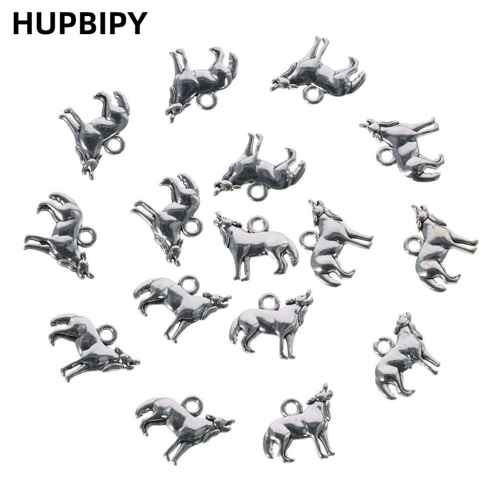 HUPBIPY Wolf Charms, Silver Zinc Alloy Animal Charms, Wolf Charms สัตว์ Howling Wolf จี้เครื่องประดั