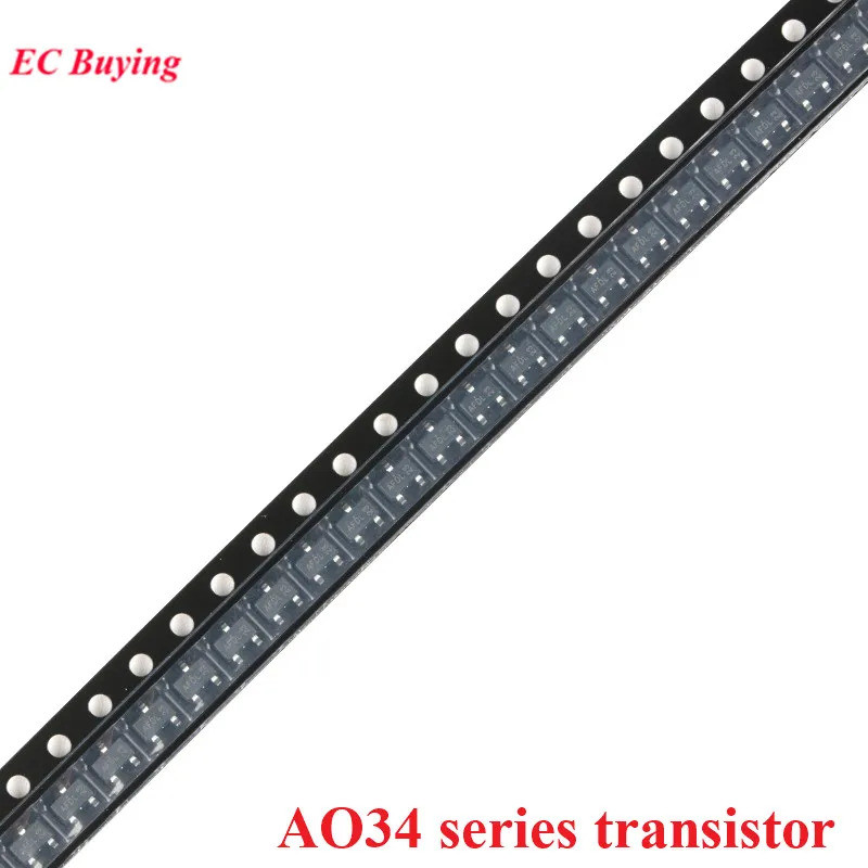 10pcs AO3400 AO3401 AO3402 AO3403 AO3404 AO3406 AO3407 AO3409 AO3413 AO3414 AO3415 AO3416 AO3418 MOSFET AO34120 SMD ทรานซิสเตอร์