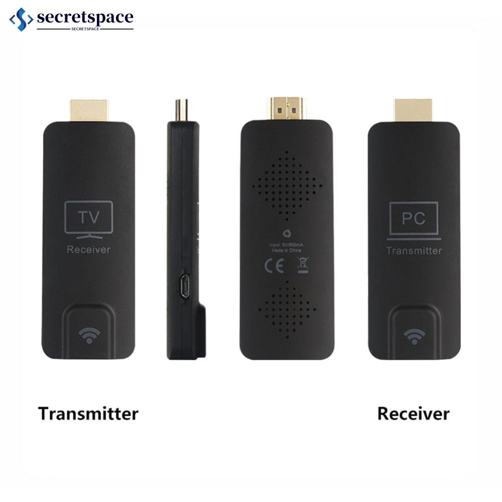 SECRETSPACE เครื่องส่งสัญญาณไร้สายและตัวรับสัญญาณหน้าจอ Mirroring อุปกรณ์ไม่มี App WIFI Needed Plug 