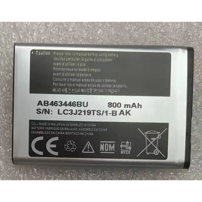 เหมาะสําหรับ Samsung Samsung SGH GH E251 E258 AB463446BU แบตเตอรี่โทรศัพท์มือถือ