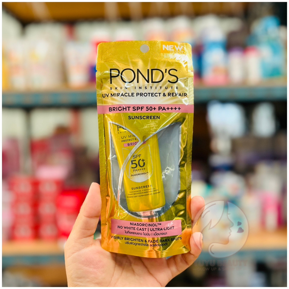 Pond'S UV Miracle Protect Repair Bright SPF 50+ PA++++ 30 G. พอนด์ส ยูวี มิราเคิล โพรเทค แอนด์ รีแพร์ ไบรท์