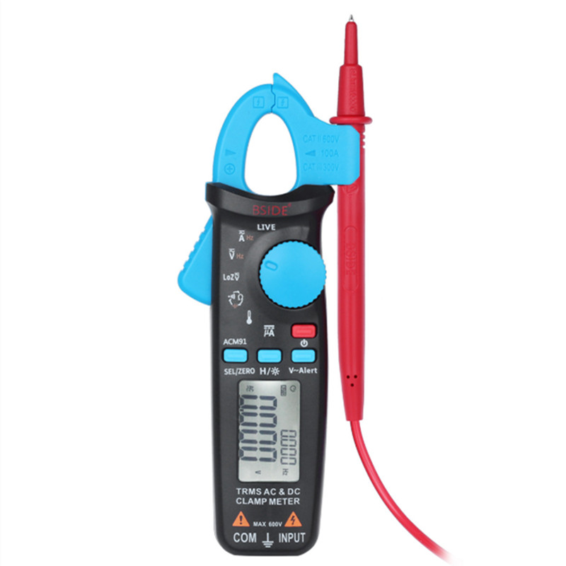 BSIDE สินค้าใหม่ ACM91 True RMS แคลมป์มิเตอร์ความต้านทานต่ํา DC กระแสไฟขนาดเล็กมีจําหน่ายมัลติมิเตอร