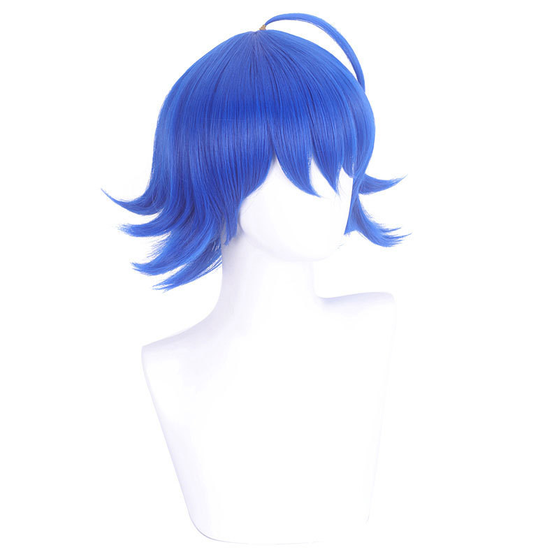 วิกผมสีน้ำเงินเข้มแบบผมสั้น สไตล์cosplay Iruma จากอนิเมะ Are into Magic