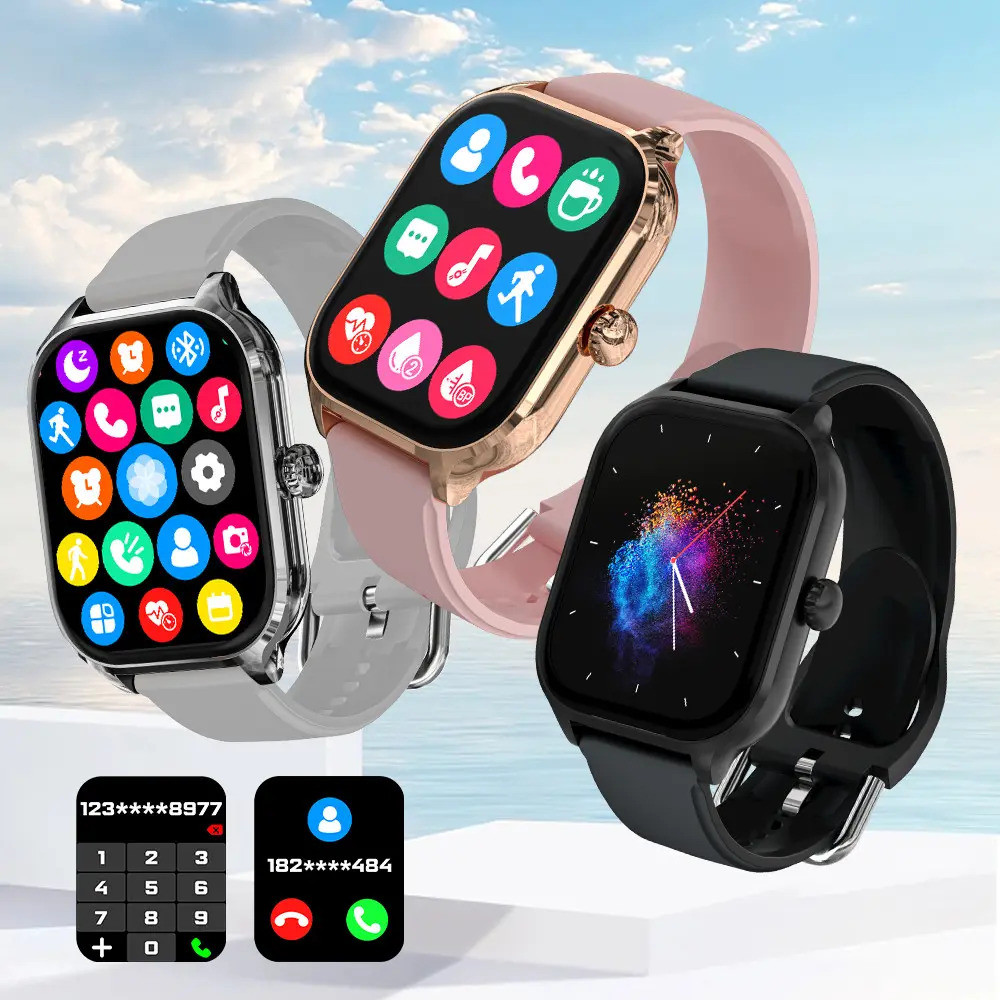 H9 pro MAX, 2.01 HD หน้าจอสัมผัสพร้อมเกม, บลูทูธ, เพลง, รับ / โทรออก, ขนาดกะทัดรัดและพกพาได้, พร้อมเ