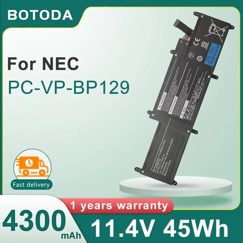 BOTODA PC-VP-BP129 45Wh/4300mAh แบตเตอรี่แล็ปท็อปสําหรับ NEC LaVie GN10R8 GN10R9A PC-VP-BP129 Lavie 