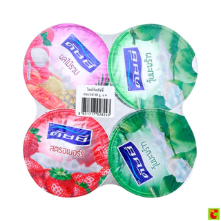 ดัชชี่ โยเกิร์ต ลูนนี่ตูนส์ 80 ก. แพ็ค 4 (สินค้าคละสี ไม่สามารถเลือกได้)
