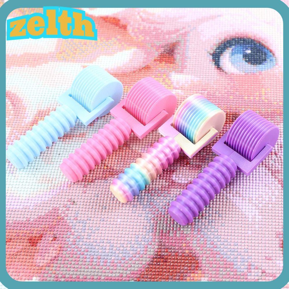 ZELTH 5D ภาพวาดเพชรปากกา Roller, เครื่องมือลูกกลิ้งเสริมล้อความดัน 5D ภาพวาดเพชร, Rhinestone Square เย็บปักถักร้อยภาพวาด Full เจาะ Rolling เครื่องมือ