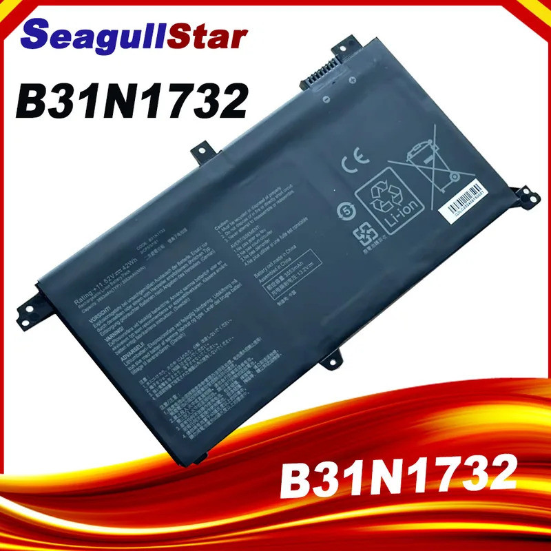 B31N1732 แบตเตอรี่สําหรับ ASUS FX571L,FXF571G สําหรับ Asus A571G,F571G,FX571G VivoBook K571G,K571L,N