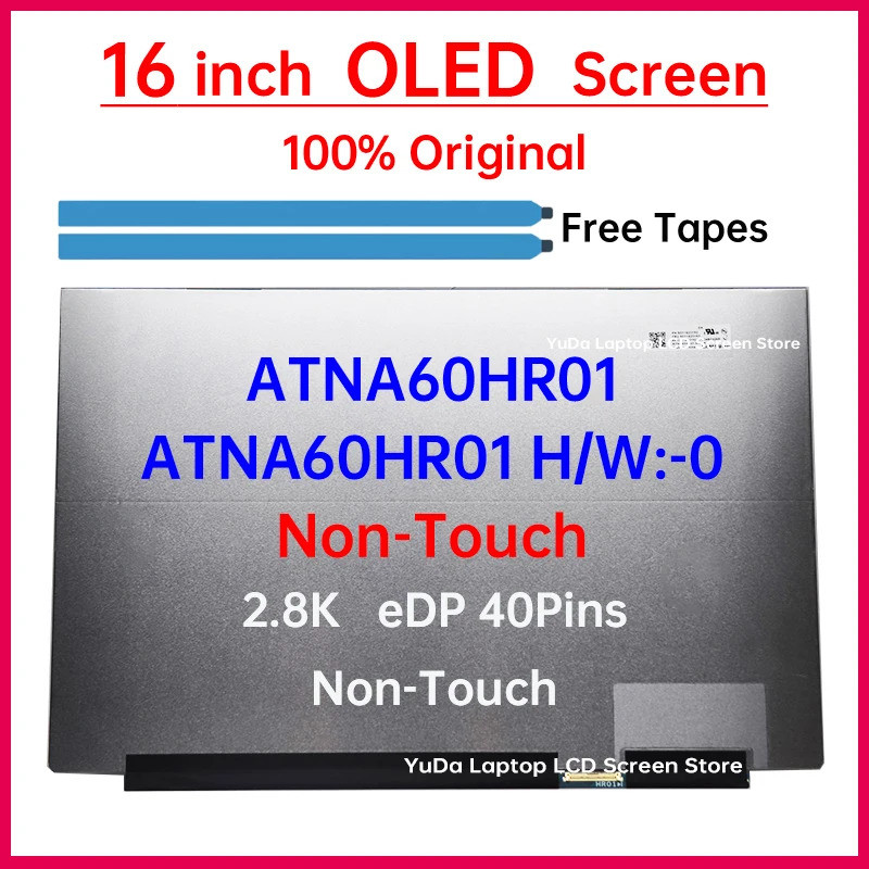 16 "หน้าจอ LCD OLED ATNA60HR01 สําหรับ Lenovo IdeaPad Slim 5 16AHP10 16AKP10 16IAH10 16IRH10 16IRH10