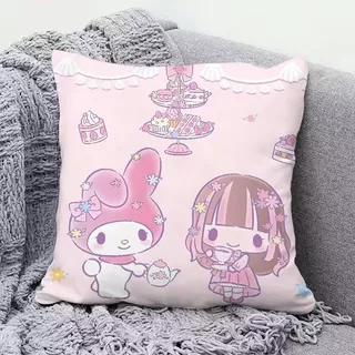 Kuromi Sanrio สาวน่ารักเบาะหมอนหอพักปลอกหมอนการ์ตูนห้องนอน Office B