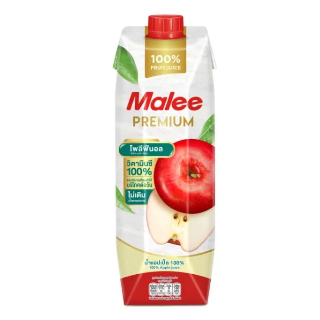 มาลี น้ำแอปเปิ้ล Malee Apple Juice 1ltr.