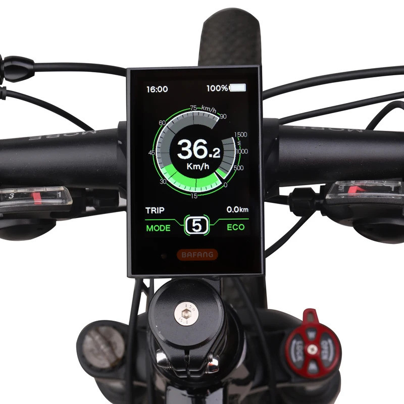 Bafang DPC18 จอแสดงผลจักรยานไฟฟ้า LCD สี, มอเตอร์ฮับกลาง, E-Bike, 8FUN Indiactor, พอร์ต USB, CE, 36V