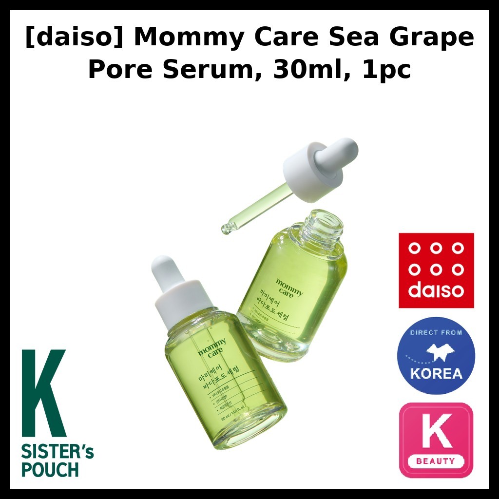 [daiso] Mommy Care Sea Grape Pore Serum, 30ml, 1 ชิ้น / Korean Pore Serum / Sea Grape Essence by ksisterpouch