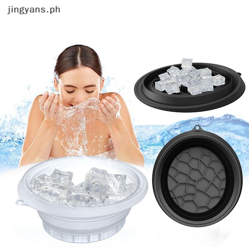 Jingyans ชามขนาดใหญ่สําหรับ Face Ice Bath ชามน้ําแข็งพับได้ชามซิลิโคนสําหรับจุ่มใบหน้า Ice Bath Ice 