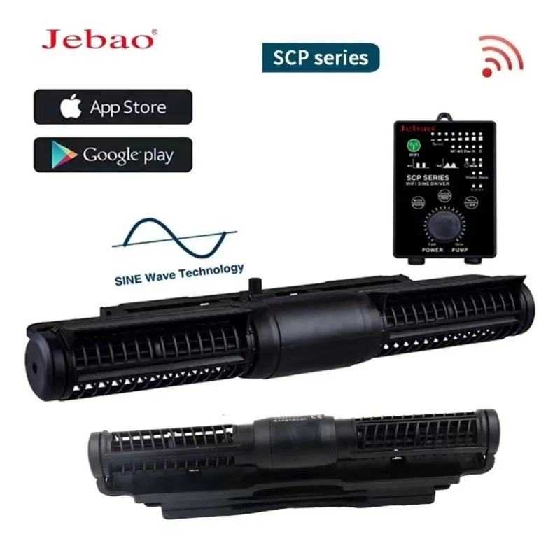 Jecod Jebao SCP Sine Cross Flow Pump ควบคุมด้วยตนเอง Cross-Flow ปั๊มหมุนเวียน Wavemaker ความถี่ Conv