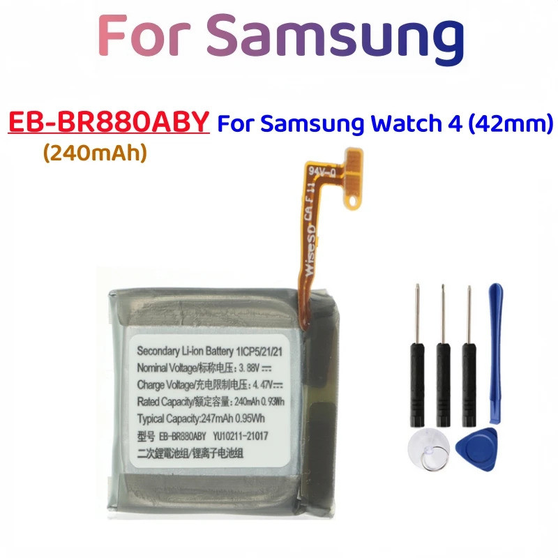 ใหม่ของแท้ EB-BR880ABY แบตเตอรี่สําหรับนาฬิกา SAMSUNG 4 40 มม.SM-R860 R860 R865U นาฬิกา 4 คลาสสิก 42
