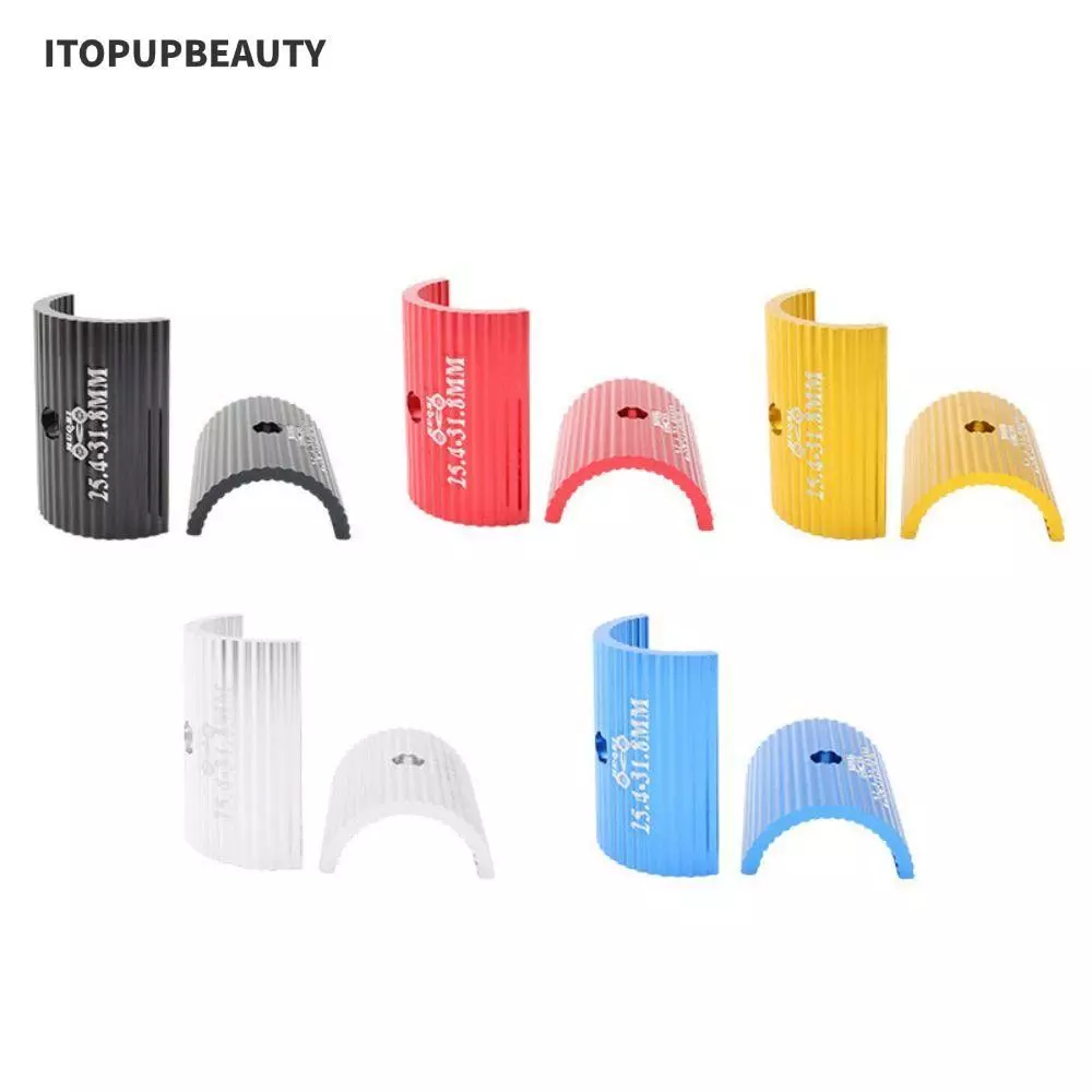ITOPUPBEAUTY การแปลงตัวเว้นวรรคจักรยาน, Shim 25.4mmTo31.8mm 31.8mm ถึง 35mm การแปลงแฮนด์จักรยาน, อลูมิเนียมอัลลอยด์ 5 สีอะแดปเตอร์ปรับรูรับแสง