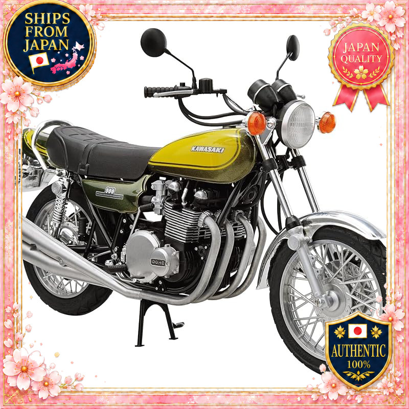 AOSHIMA The Bike No.47 1/12 Kawasaki Z1 900 SUPER4 '73 with Custom Parts Model Kit