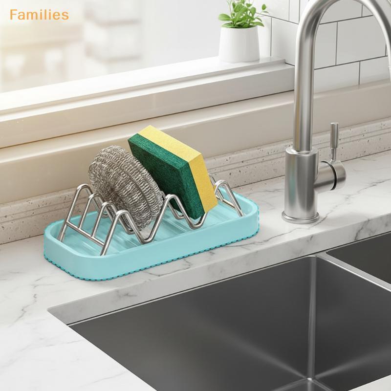 Families> สบู่สแตนเลส Ra Fast Draining ถาดที่ถอดออกได้ชั้นวางของในห้องน้ําสําหรับสบู่แชมพูเก็บได้ดี