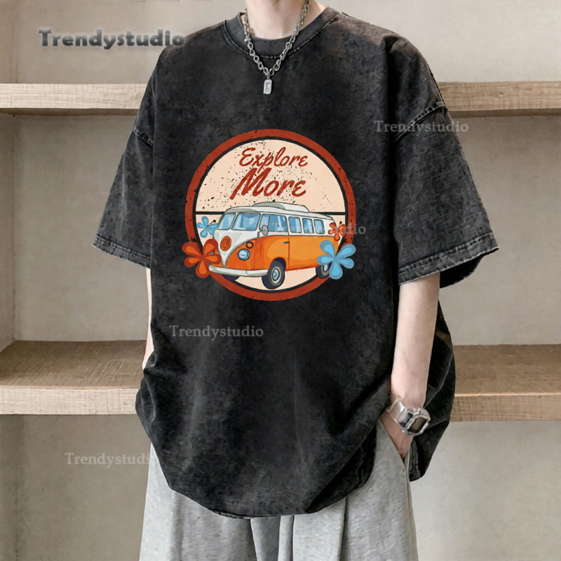 CODเสื้อยืดสไตล์สตรีทโอเวอร์ไซส์ผู้ชายดีไซน์แนวใหม่ลายพิมพ์ไม่อึดอัดไม่รัดตัวเนื้อผ้าอ่อนนุ่มใส่เล่นกลางคืน