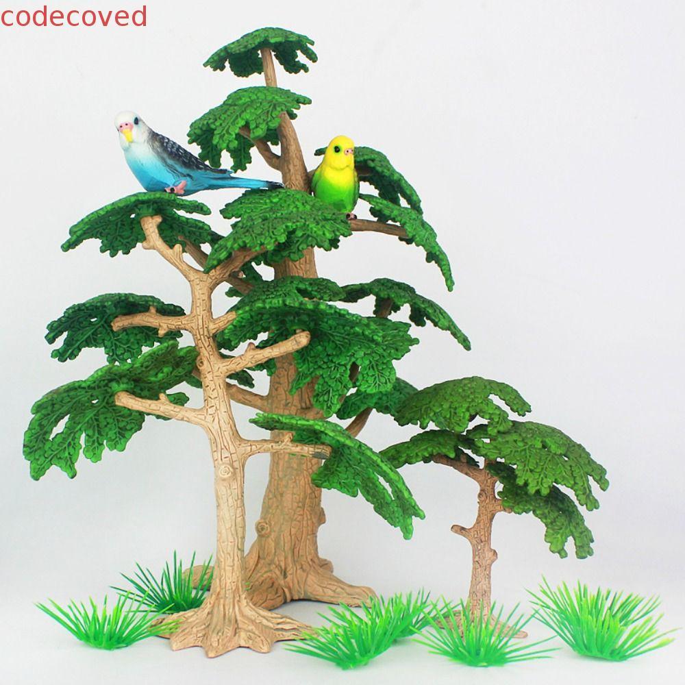 CODECOVED จําลอง Cypress, Cypress Pine Trees Coconut Tree, DIY Vivid พลาสติก Mini ภูมิทัศน์ต้นไม้บ้า