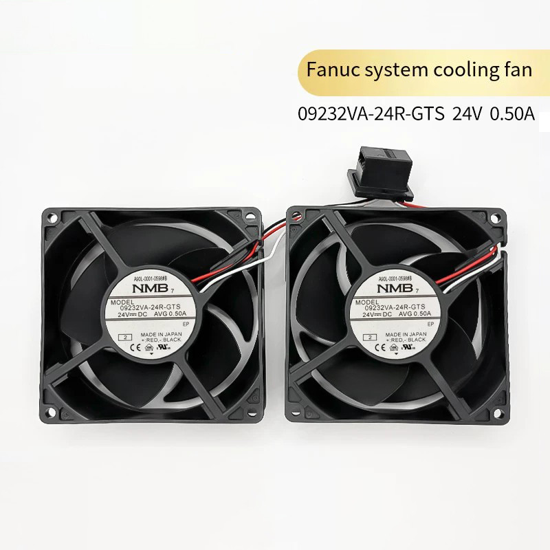 พัดลมระบายความร้อนพร้อมสต็อกใหม่เอี่ยม 09232VA-24R-GTS DC24V 0.50A/A90L-0001-0598#B