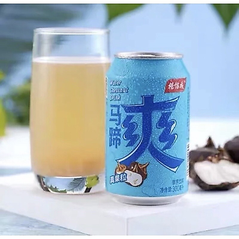 K48 น้ำแห้ว แห้วทรงกระเทียม พร้อมดื่ม (马蹄爽) ขนาด300ml รสชาติหอมหวานอร่อย ดื่มแล้วชื่นใจ แก้ร้อนใน น้ำแห้ว น้ำผลไม้