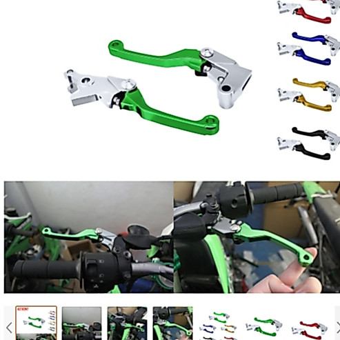 ก้านคลัตช์เบรครถจักรยานยนต์ มือเบรค  KAWASAKI KLX150S KLX150L  KX250 KlX250คุณภาพจากอลูมิเนียม CNC /42