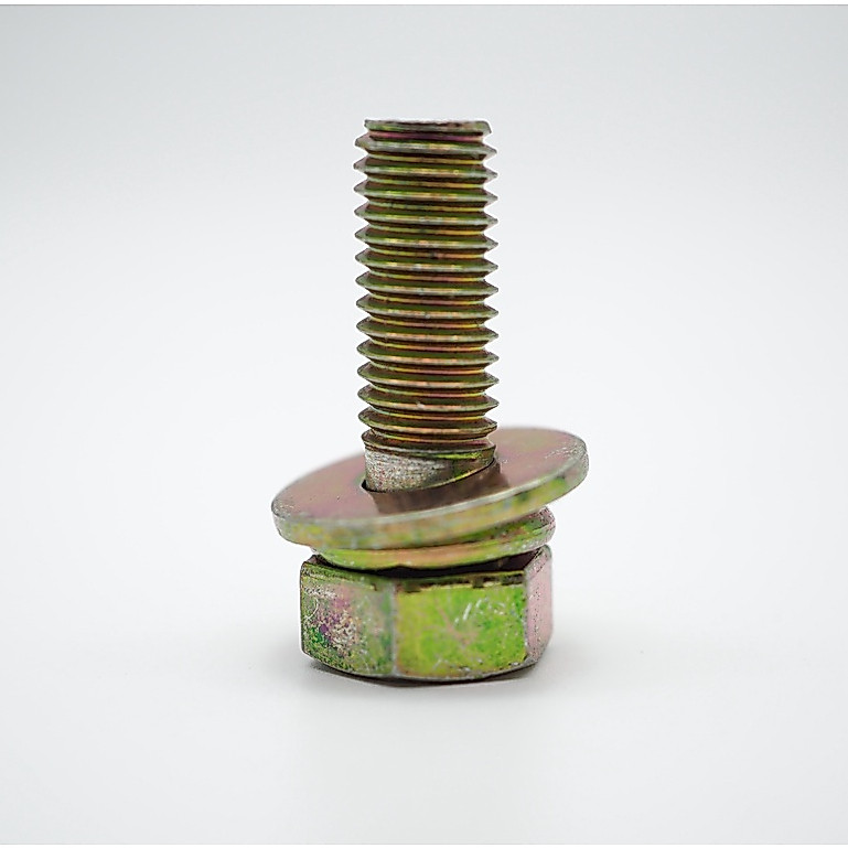 สกรูเกลียวซ้าย 8mm แหวนติด #13 ยาว สกรู เครื่องตัดหญ้า