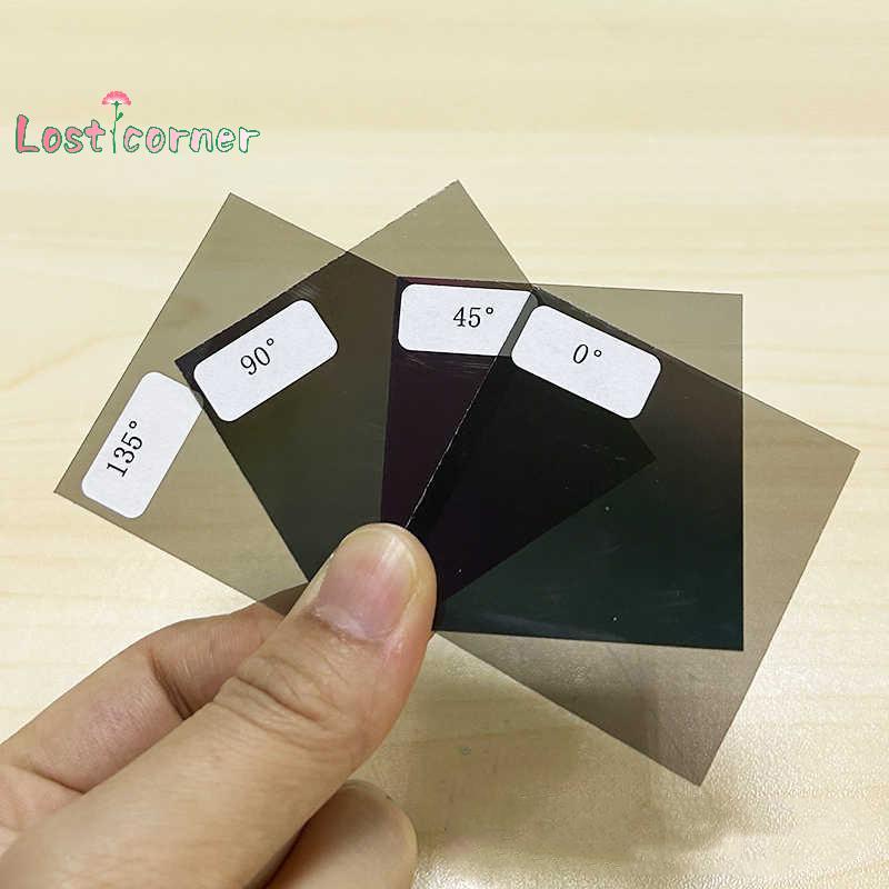 [Lostcorner] Polarizing Film0/45/90/135 องศาเครื่องมือทดสอบมุมสําหรับหน้าจอ LCD/LED nk ซ่อมหน้าจอ 5x5 ซม. โพลาไรเซอร์หน้าจอเปลี่ยน [ใหม่]